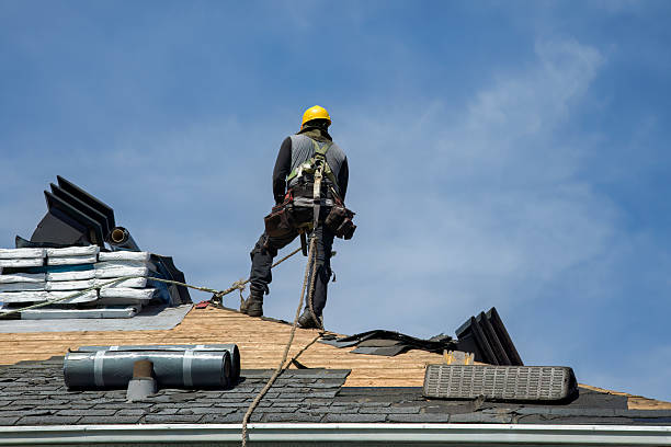 Professional Roof Replacement technician working in Brussels, WI